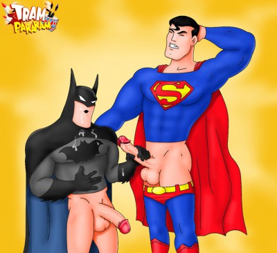 batman and superman hardcore gay sex toon